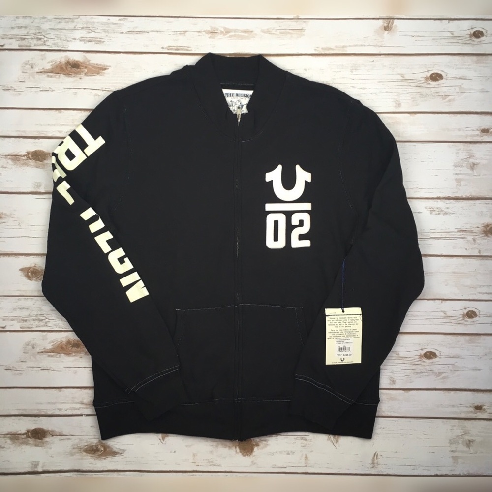 True Religion Letterman Jacket Fleece NO OFFERS